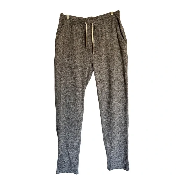 Vuori Mens XL Ponto Performance Pants Charcoal Heather Grey Joggers Athleisure - Picture 1 of 10